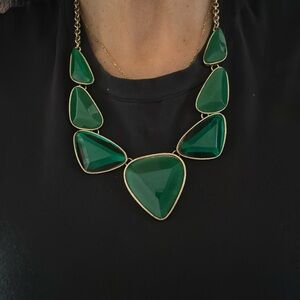 Costume Emerald Statement Necklace